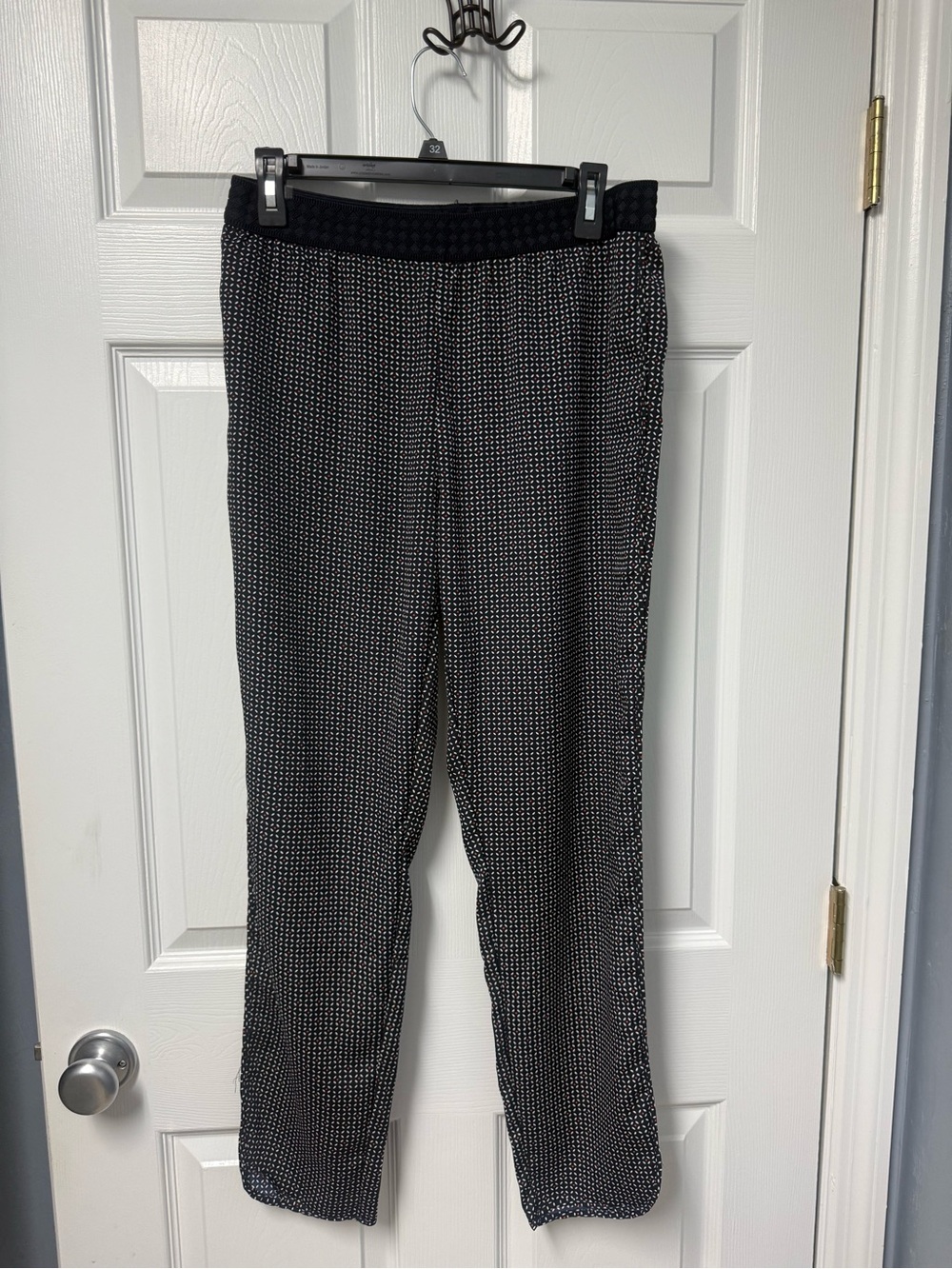 H&M Black and White Polka Dot Track Pants
